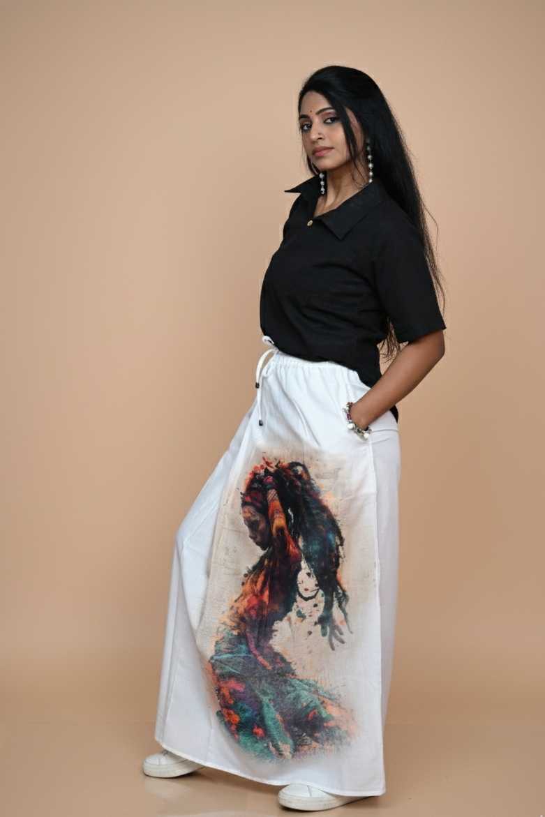 Women Colorful Dog Digital  Print Pajamalungi