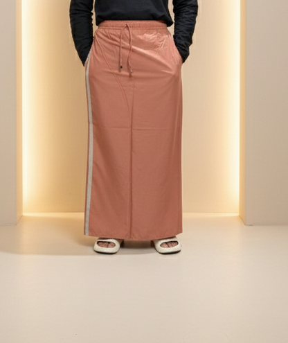 Men's Peach/Tan Color With Grey Stripe Pajamalungi