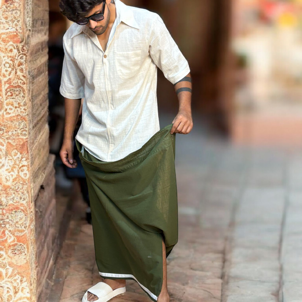 
                      
                        Men's Solid Traditional Half Sleeves Cream Kurta - Limited Edition
                      
                    