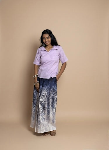 Women Midnight Ombre Lace Wave Pajamalungi