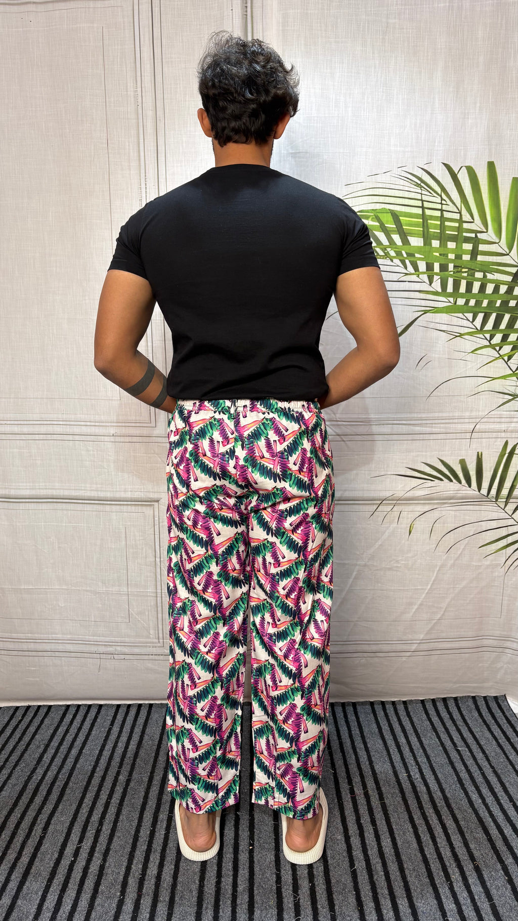 Men Tropical Leaf All Over Print