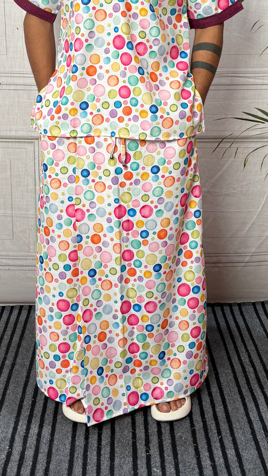 Men Multicolor Polka Dot Print pajamalungi