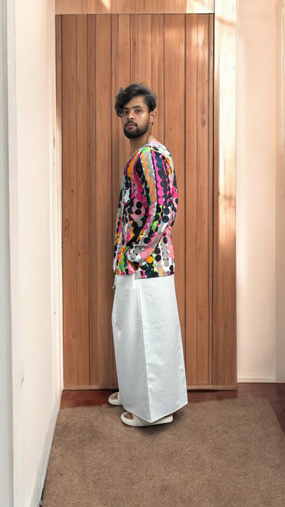 Men’s Abstract Design Casual Kurta