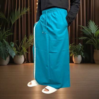 Men's Blue Color With White Stripe Pajamalungi