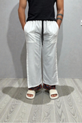 Men's White Urban Side-Stripe Pajama