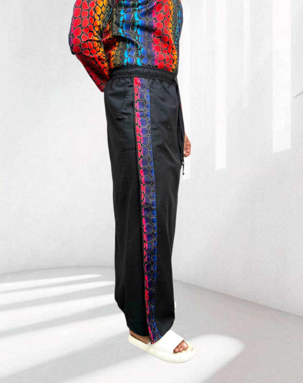 Men’s Abstract Printed Straight Kurta