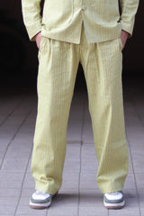 Yellow Stripe Cotton Pajama