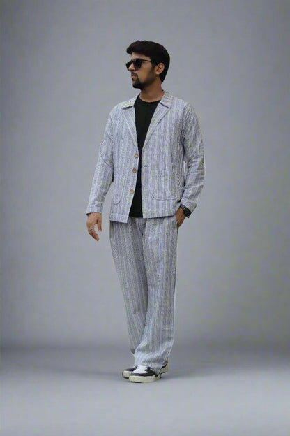 Black Stripe Cotton Pajama