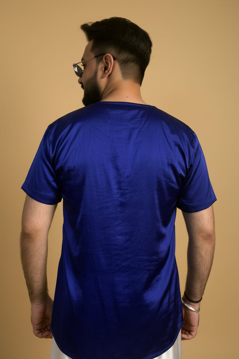 Men Blue Color Kurta