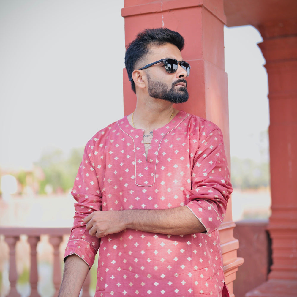 
                      
                        Gulaabi Nazm Kurta
                      
                    