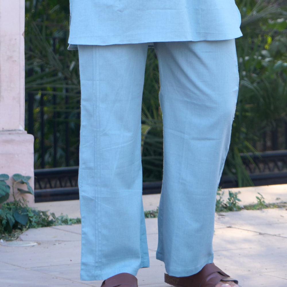 Light Blue Cotton Lining Pajama