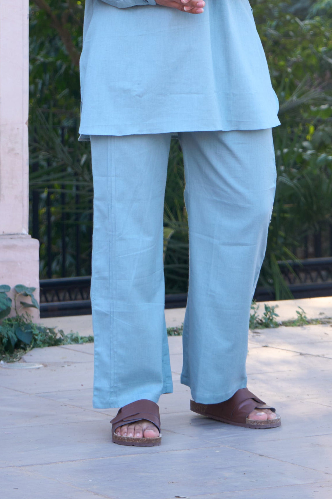 Light Blue Cotton Lining Pajama