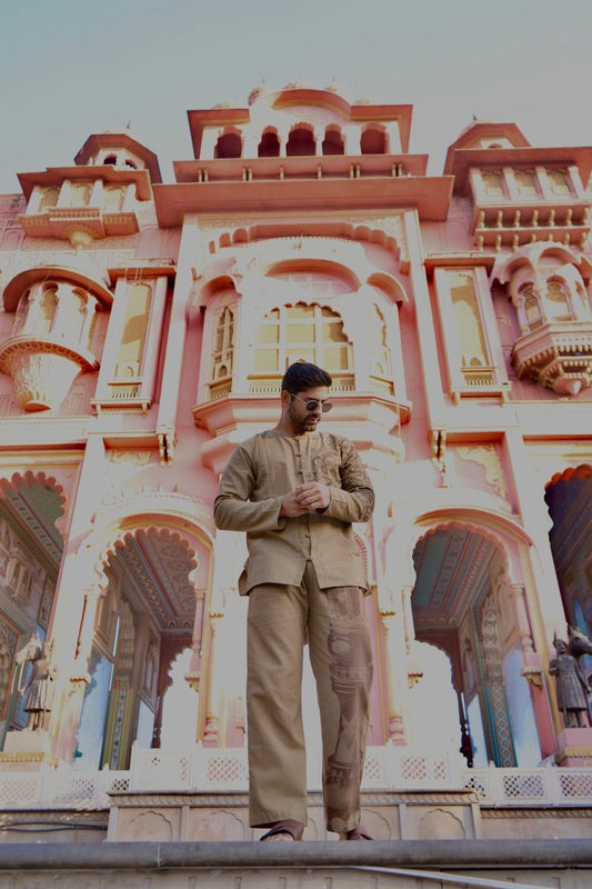 Brown Royal Cotton Pajama