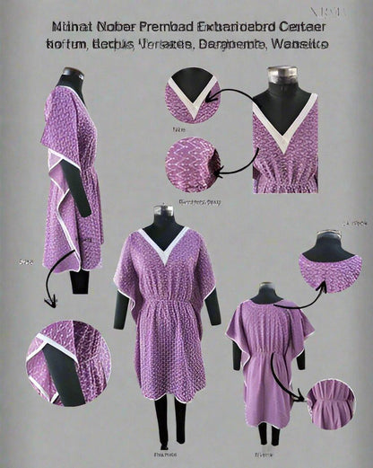 Lavender Breeze Kaftan Dress