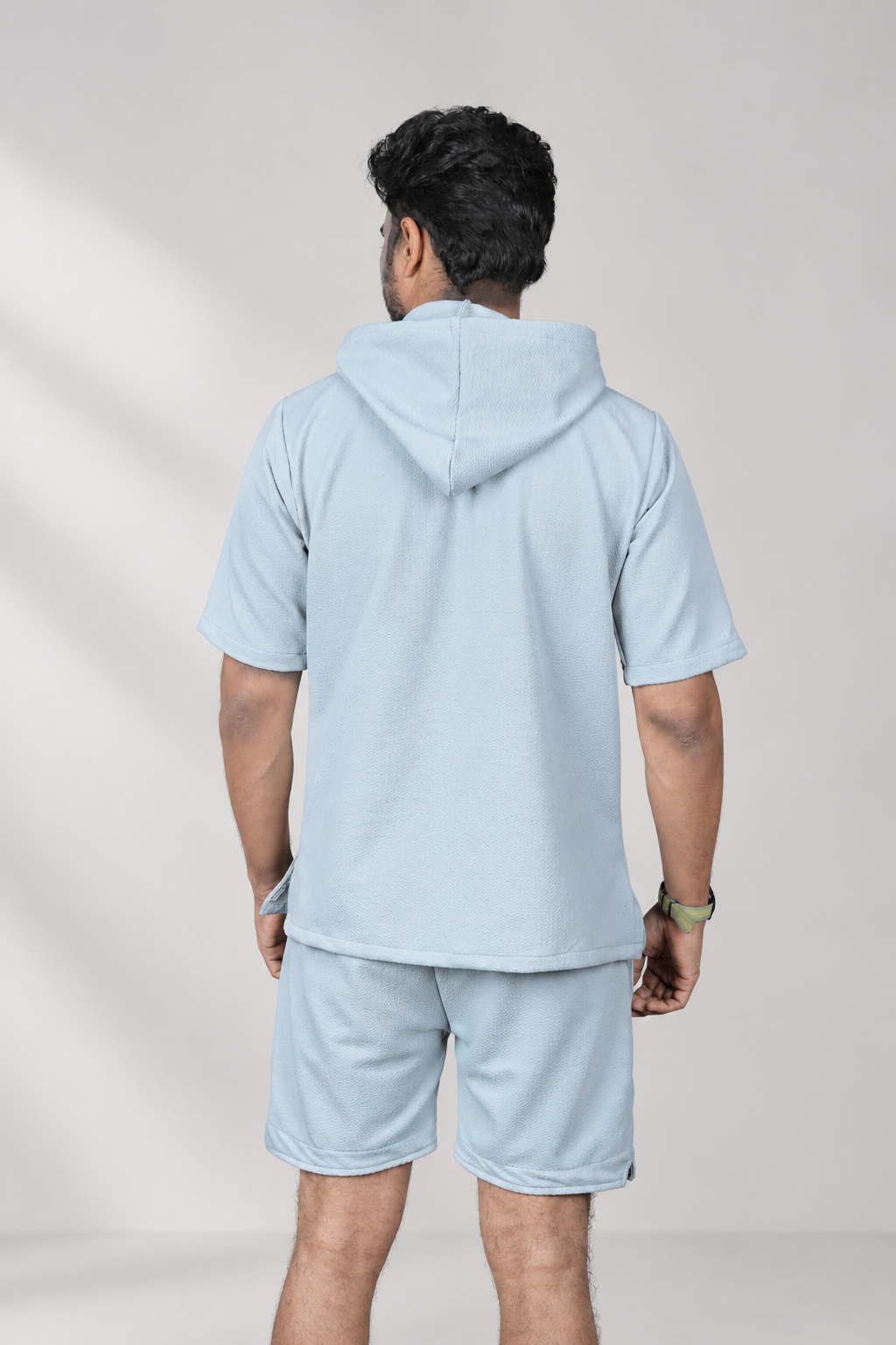Men's Printed Short Sleeve Hoodie