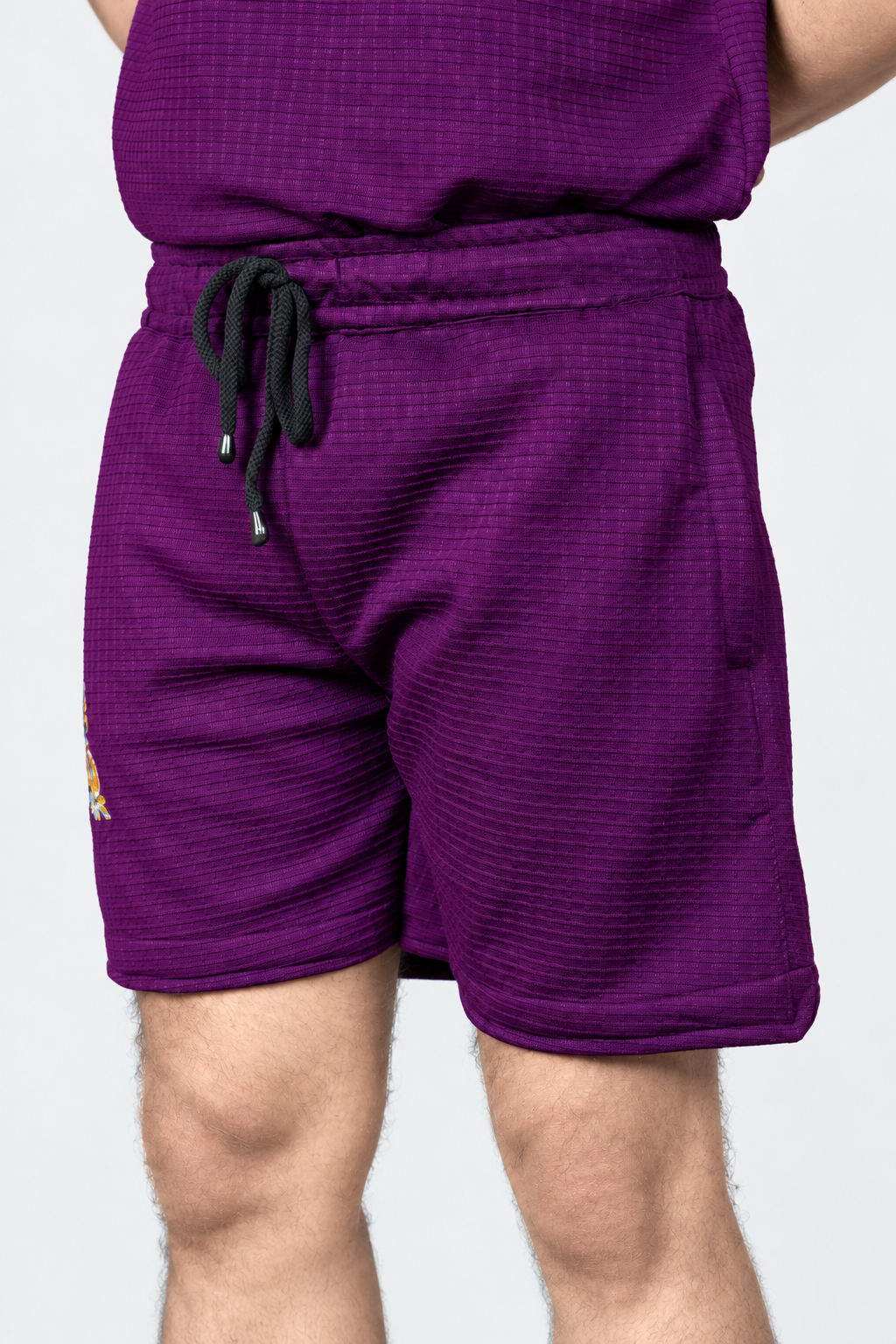 Men’s Purple Graphic Print Shorts