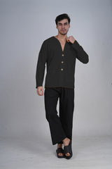 Black Elegance Kurta Set