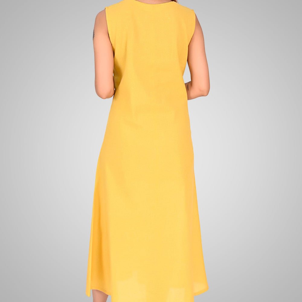 
                      
                        Mustard Yellow Sunlit Blossom Dress
                      
                    