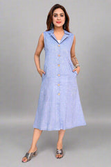 Periwinkle Blue Sleeveless Dress