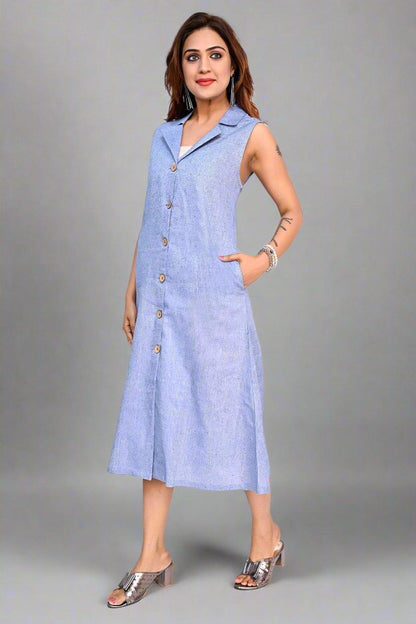 Periwinkle Blue Sleeveless Dress