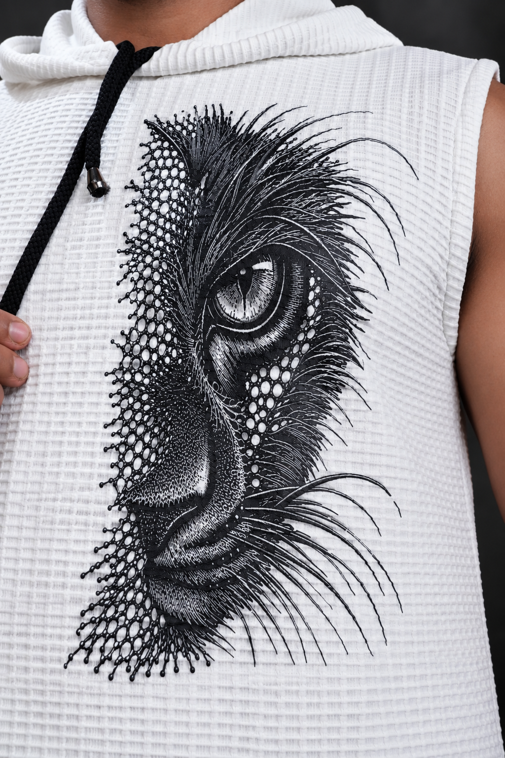 Men's Shadow Panther Sleeveless Hoodie