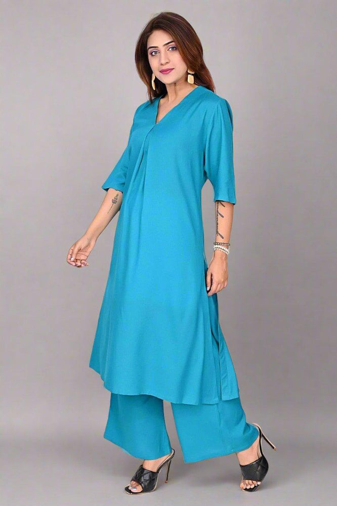 
                      
                        Rayon Premium quality fabric cord set kurti for Women
                      
                    