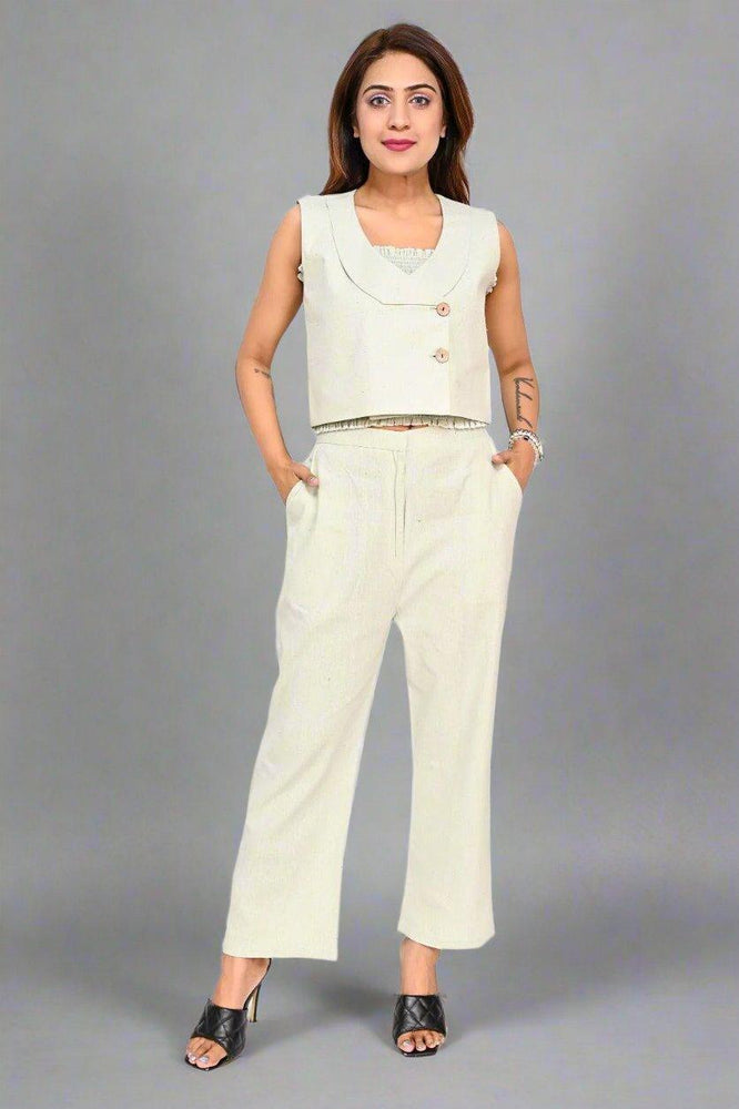 Velvet Sage Green Ensemble Cord Set