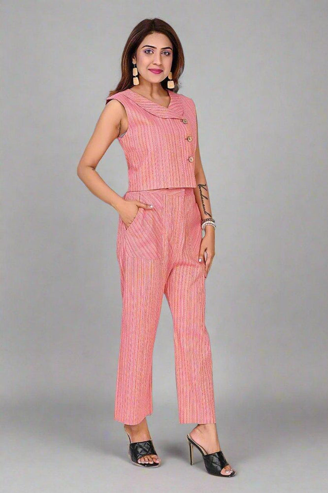 Pink Striped Serenity Set