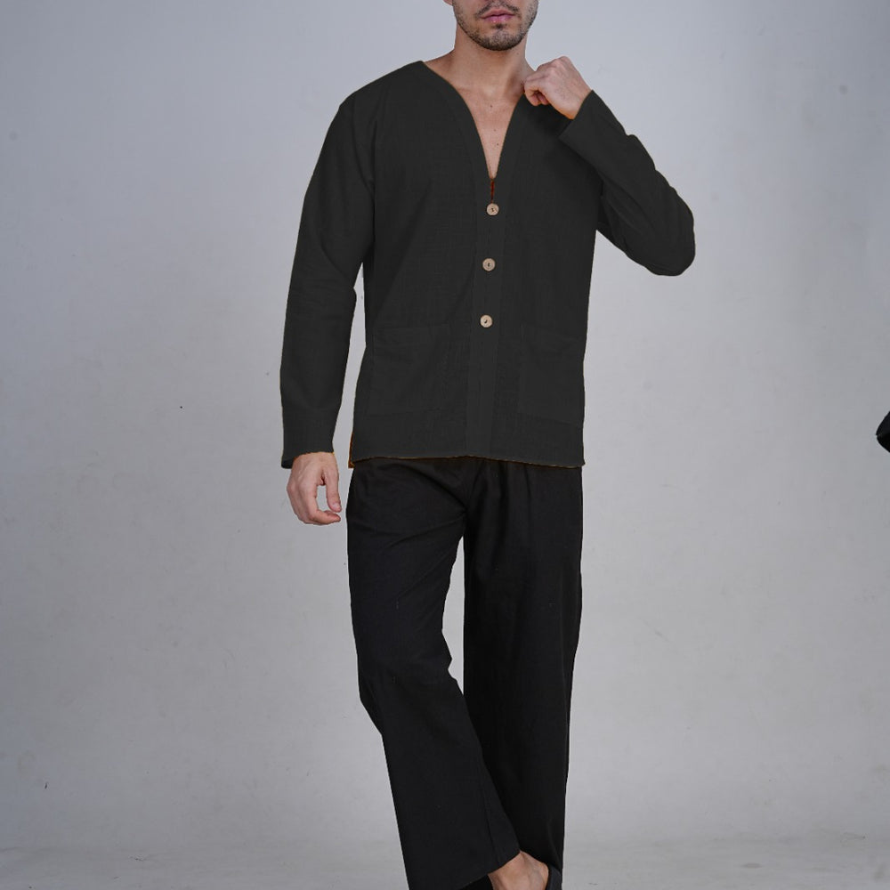 Black Elegance Kurta Set