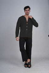 Black Elegance Kurta Set