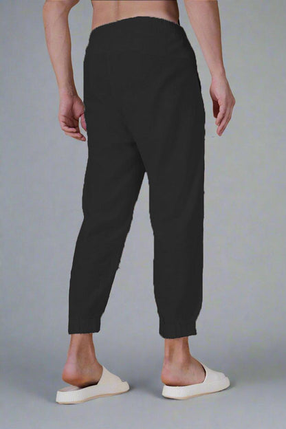 Plain Black Cotton Pajama