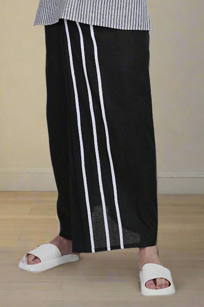 Stripe Black PajamaLungi