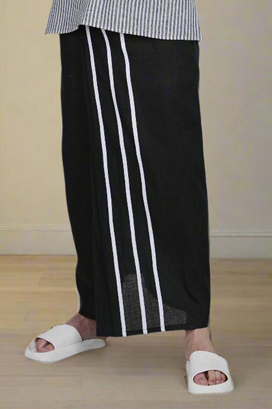 Stripe Black PajamaLungi