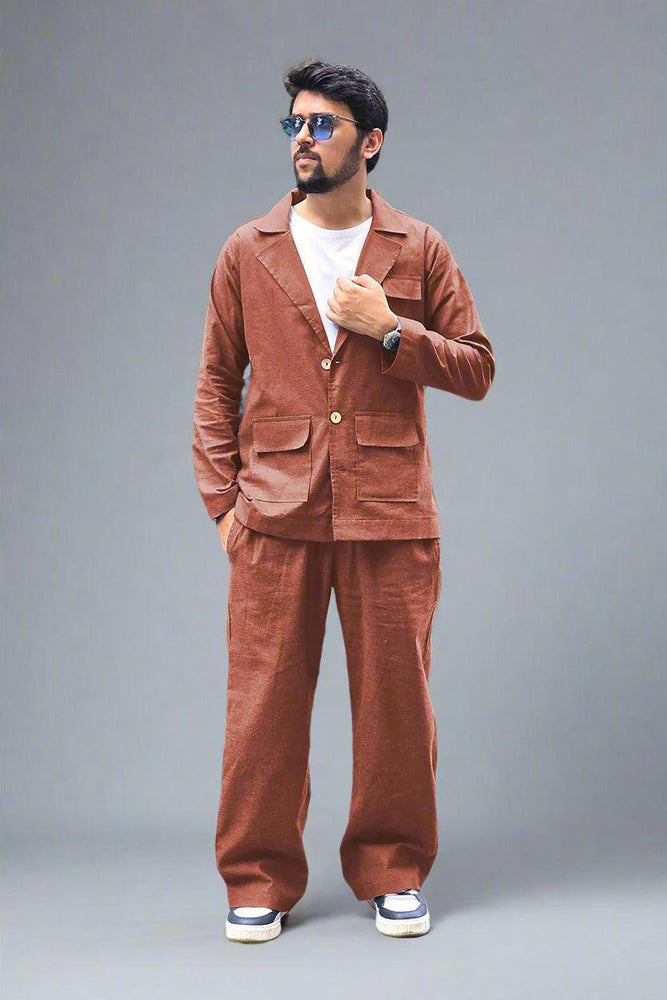 
                      
                        Rust Brown Cotton Pajama
                      
                    