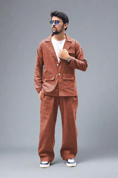 Rust Brown Cotton Pajama