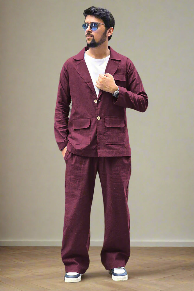
                      
                        Wine Cotton Pajama
                      
                    