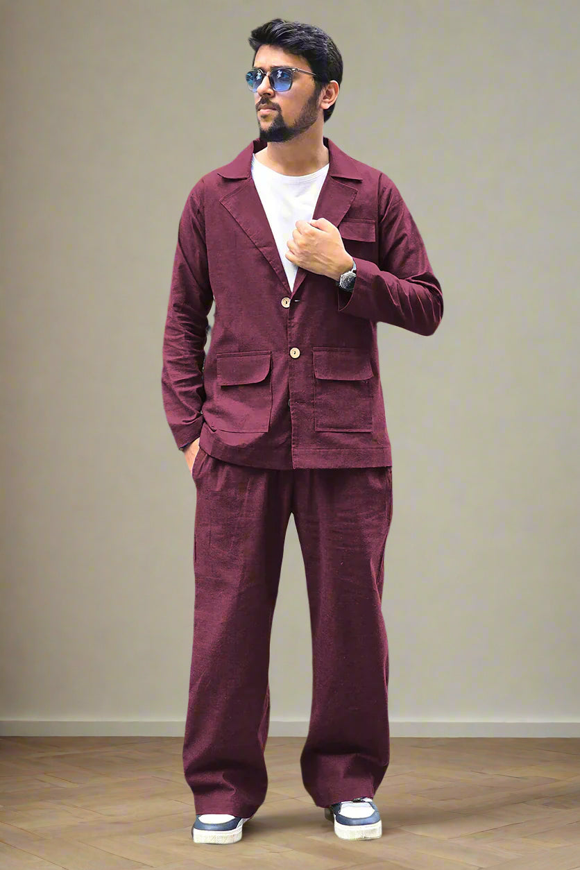Wine Cotton Pajama