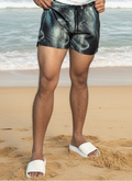 geometric print beach sleeveless co-ord set for men