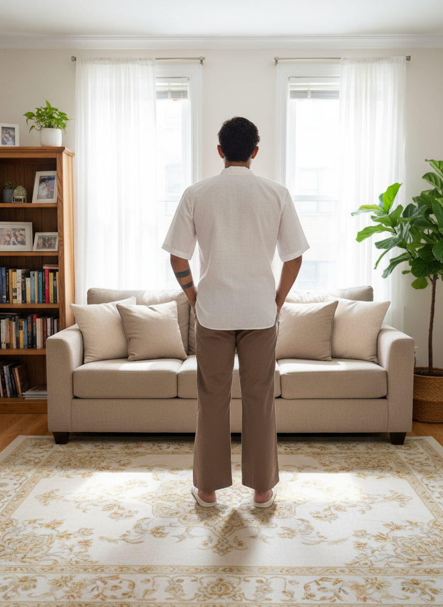 Dark beige pajama for men's