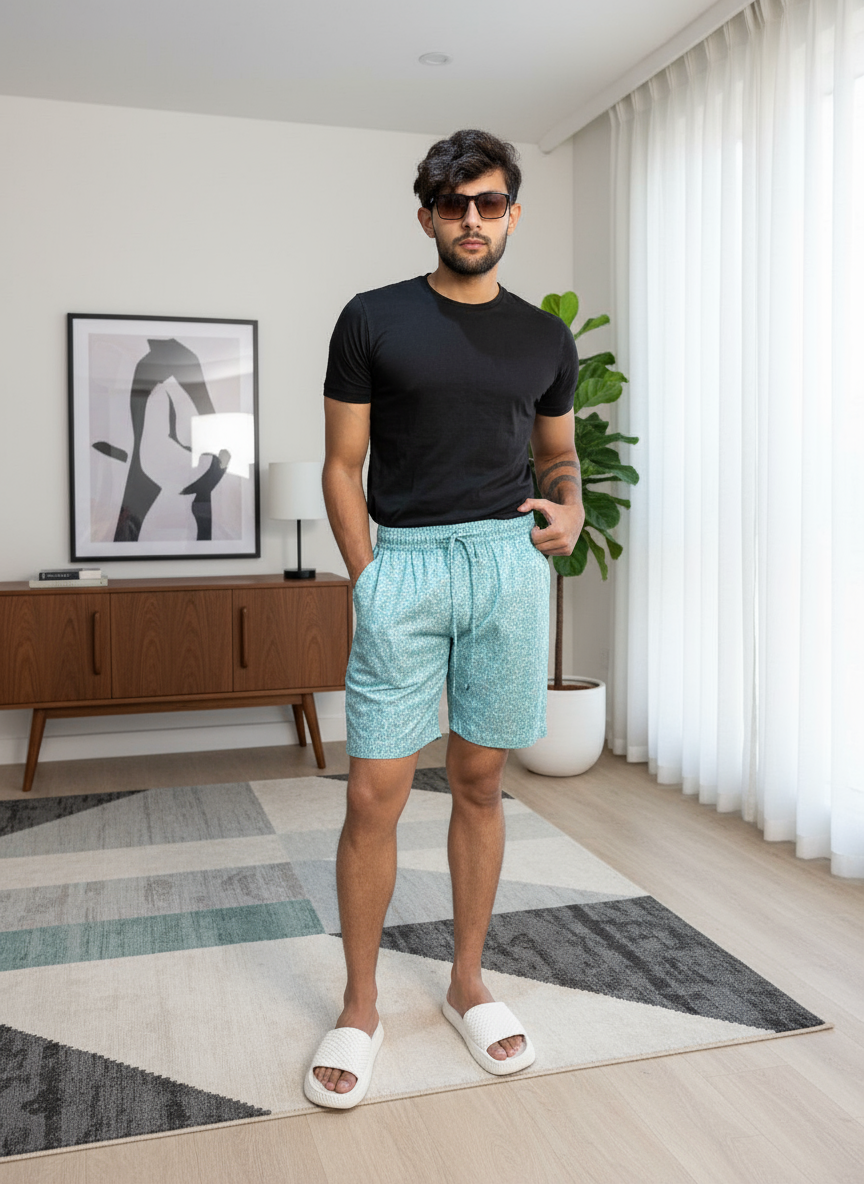Light blue short for beach – Nirmal Online