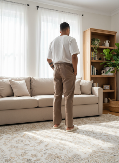 Dark beige pajama for men's