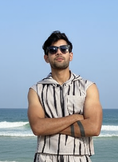 Printed Sleeveless hooded Beach wear for Men