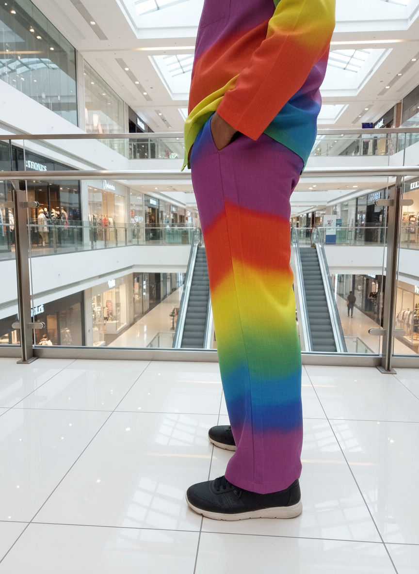 rainbow multicolor pajama for men