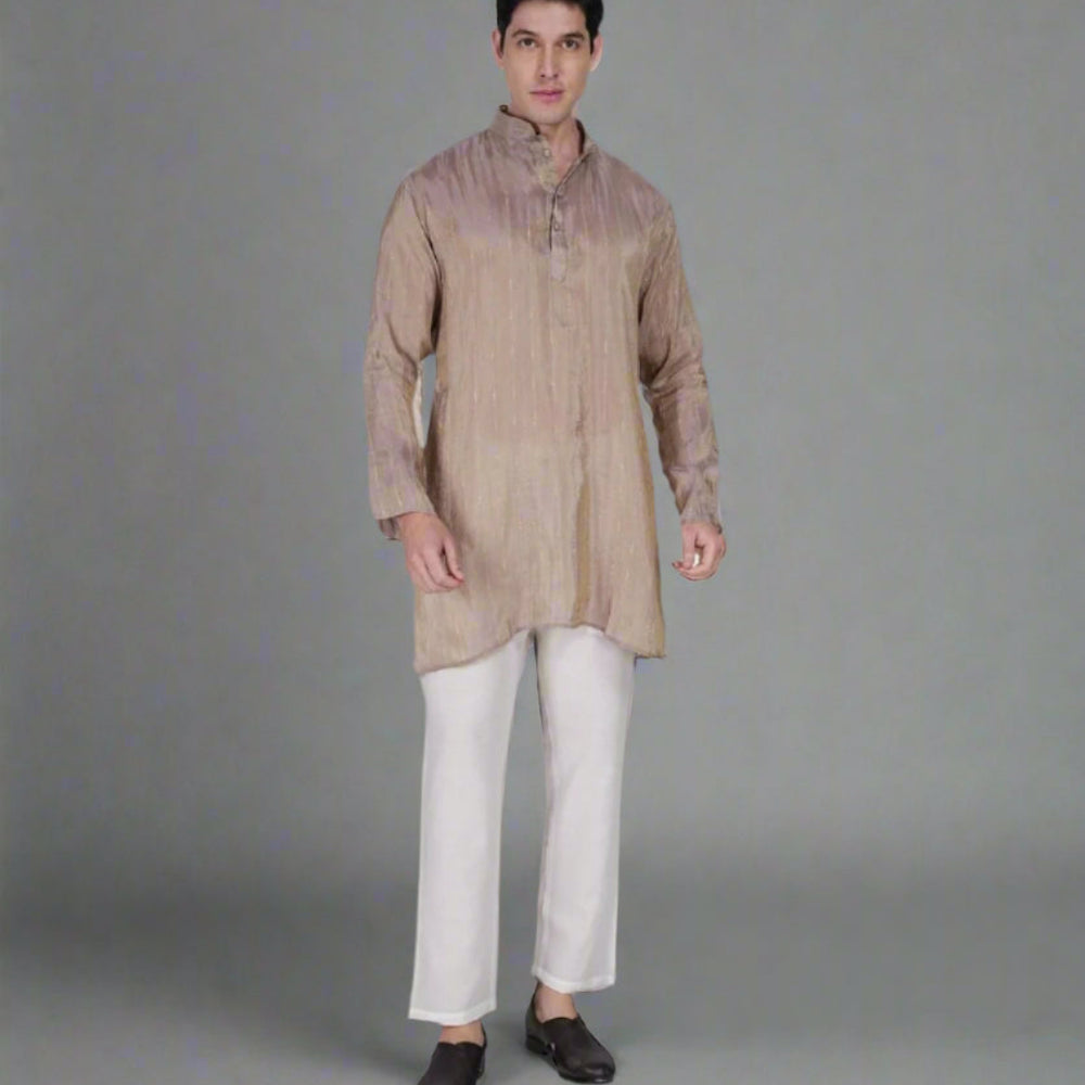 Golden Aura Kurta & Pajama Set