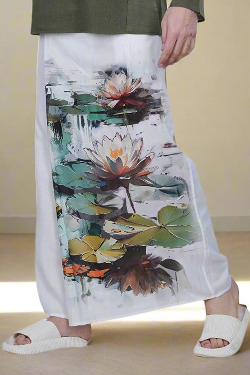 Serene Lotus Ensemble PajamaLungi - Nirmal Online