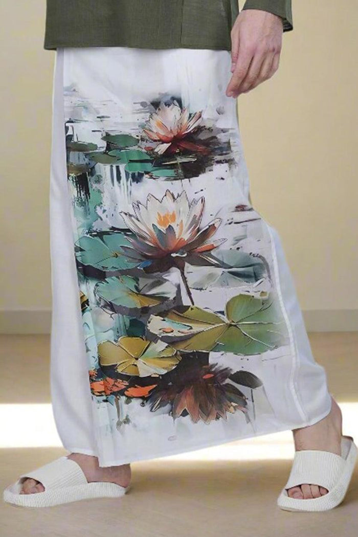 Serene Lotus Ensemble PajamaLungi - Nirmal Online
