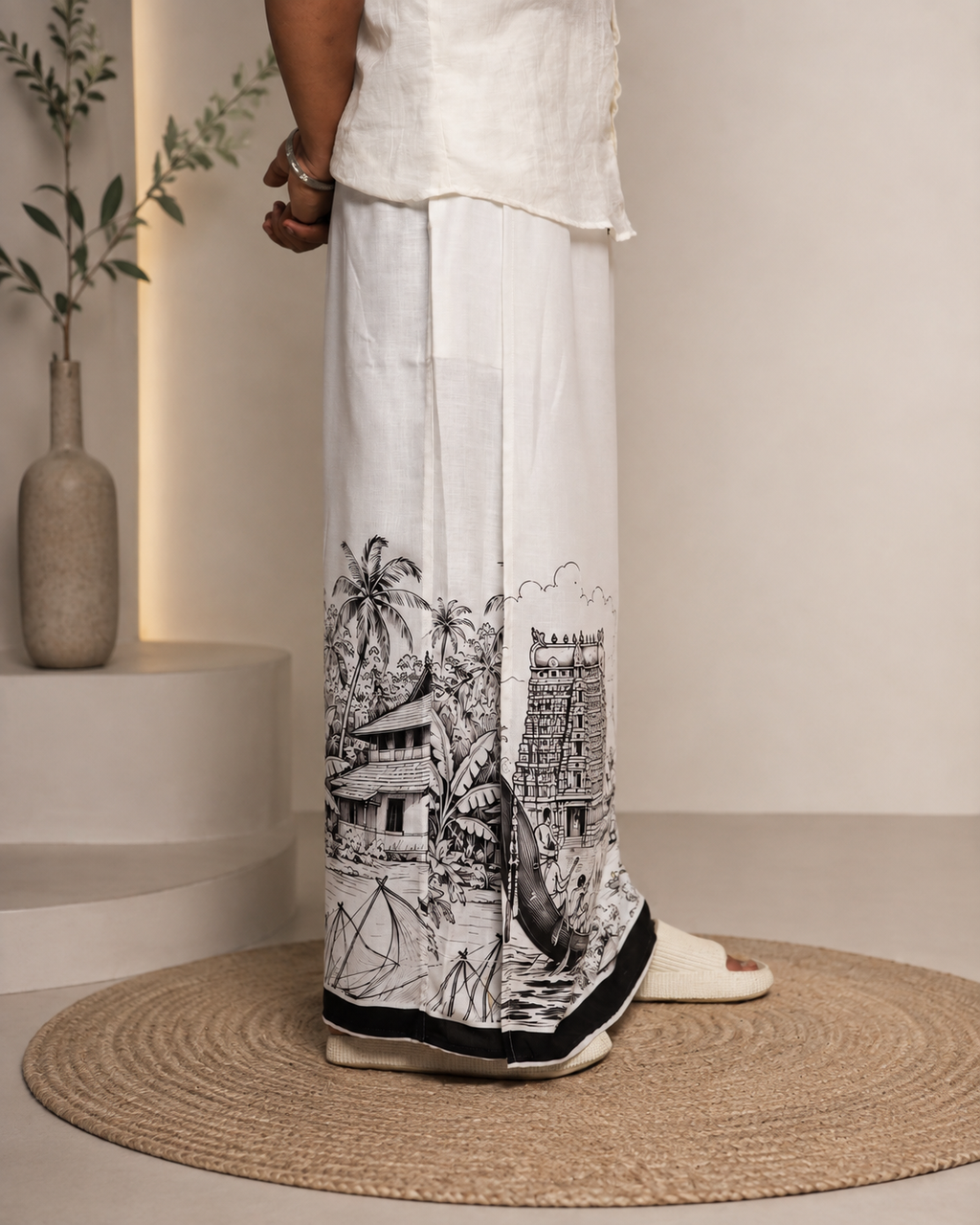 Heritage Linen Printed Men's Lungi