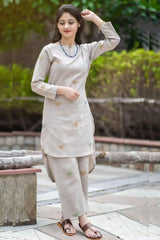 Ensemble coordonné en coton brodé