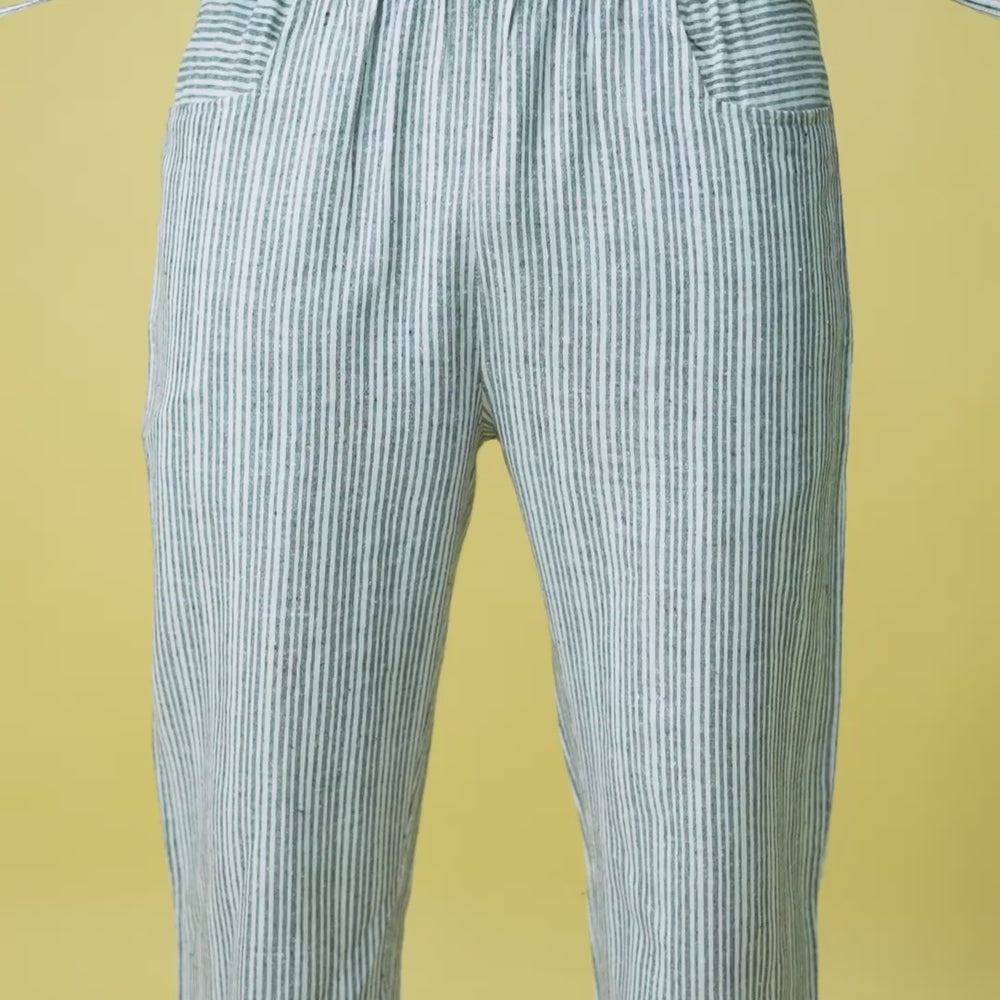 
                      
                        Load and play video in Gallery viewer, Grey Stripe Pajama
                      
                    