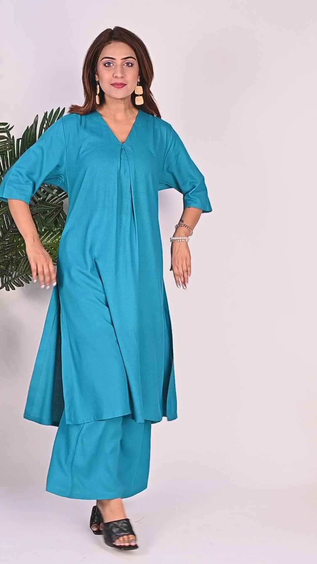 Rayon Premium quality fabric cord set kurti for Women